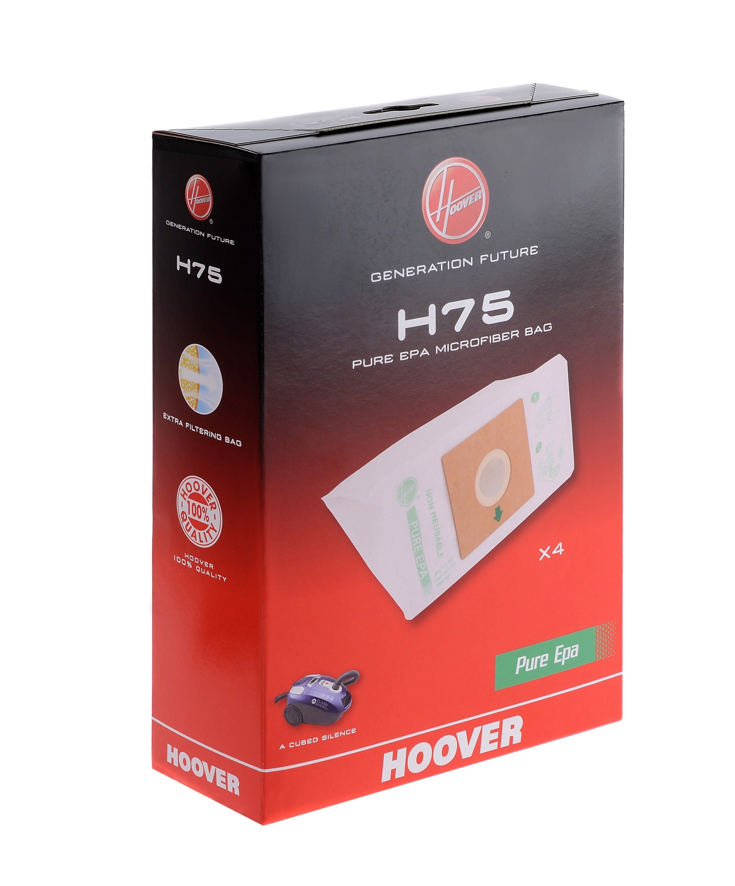 Sacs H75 pour aspirateurs traineaux en microfibres, pure EPA – Hoover France